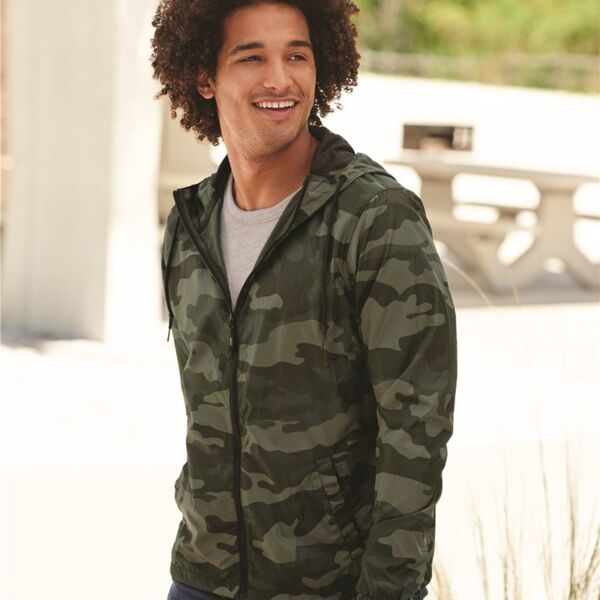 Men's Lightweight Windbreaker Full-Zip Jacket Thumbnail